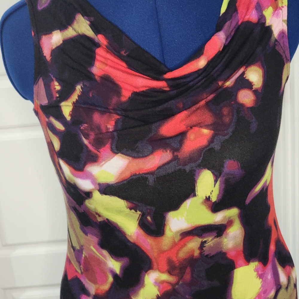 Kenar Black and Pink Multicolor Tank Top - Picture 2 of 5